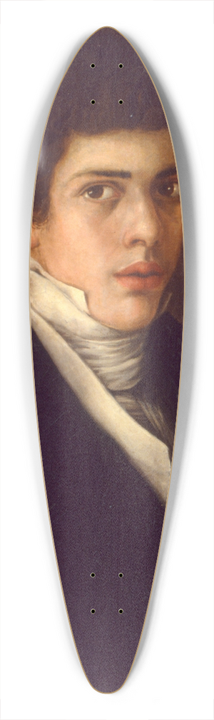 Antonio Mara Esquivel - Self-portrait 39.3 inch art pintail longboard deck