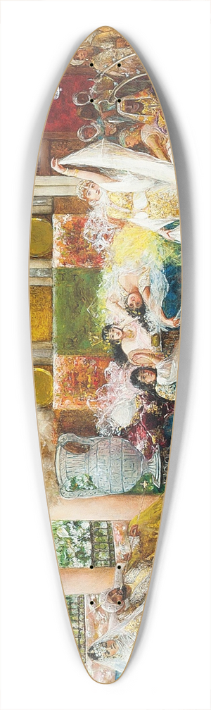 Antonio Rivas - The harem dancer 39.3 inch art pintail longboard deck