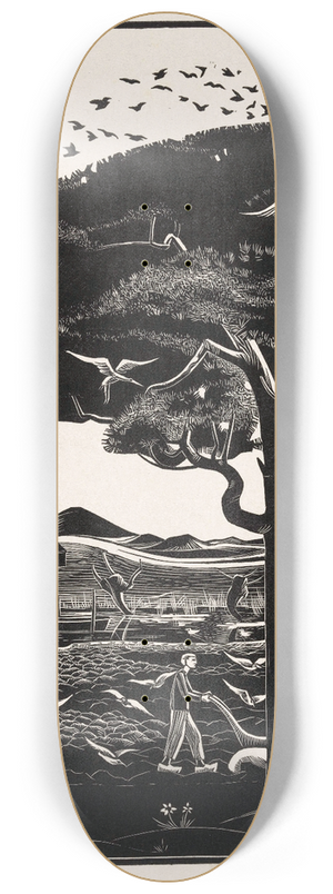 Bernard Essers - Ploegende ossen 8.25 inch art skate deck