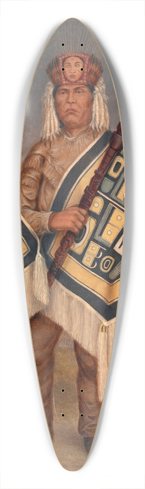 Antonio Zeno Shindler - Tlinkit Indian 39.3 inch art pintail longboard deck Antonio Zeno Shindler - Tlinkit Indian 39.3 inch art pintail longboard deck