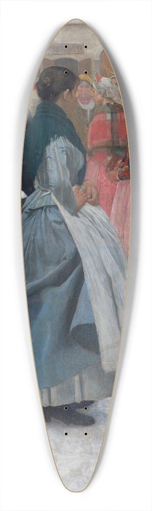 Antoni Piotrowski - The Wedding Is Coming 39.3 inch art pintail longboard deck