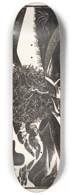 Bernard Essers - Twee fazanten in een heuvellandschap 8.25 inch art skate deck