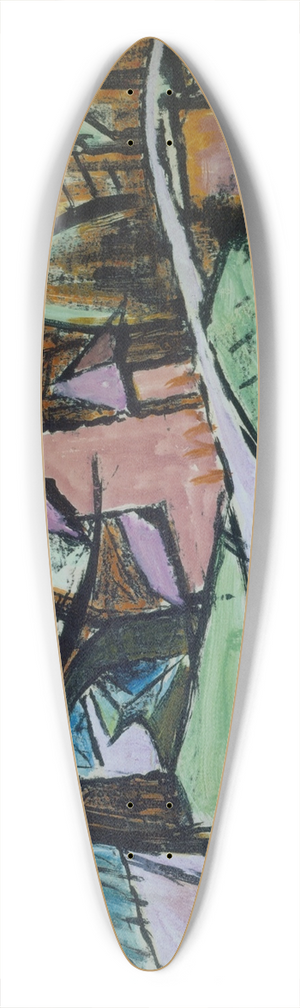 Anton Kerschbaumer - Schleuse im Berliner Tiergarten 39.3 inch art pintail longboard deck
