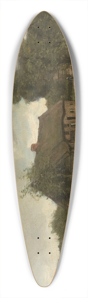 Anton Mauve - Huisje aan de zandweg 39.3 inch art pintail longboard deck