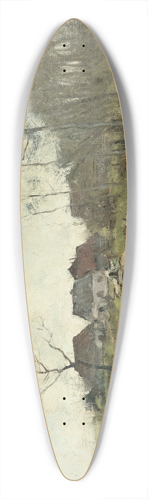 Anton Mauve - Huisje aan een sloot 39.3 inch art pintail longboard deck