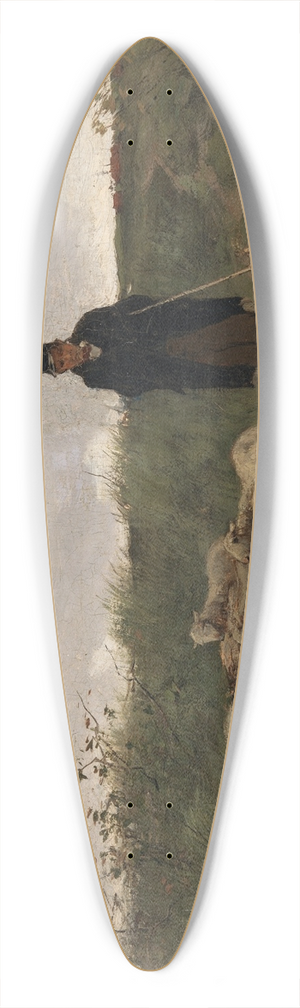 Anton Mauve - Shepherd and Sheep 39.3 inch art pintail longboard deck