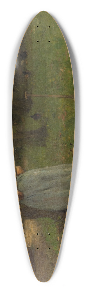 Anton Mauve - Woman from Laren with lamb 39.3 inch art pintail longboard deck