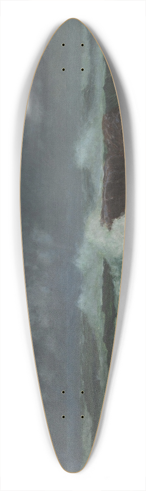 Antonn Hudeek - Before the Storm 39.3 inch art pintail longboard deck