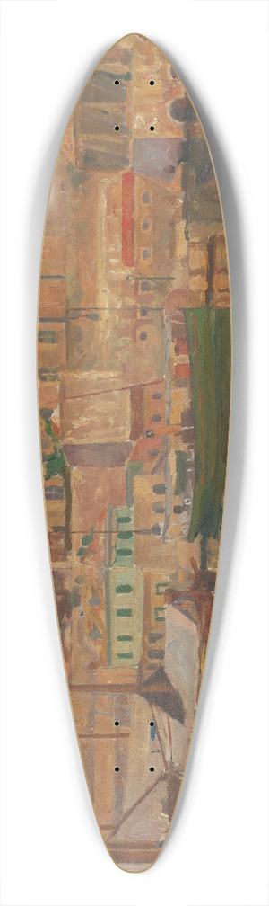 Anton Nowak - Hafenpartie bei Ragusa 39.3 inch art pintail longboard deck