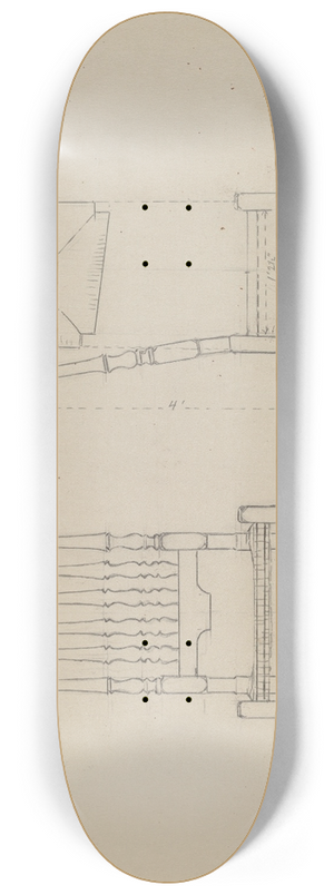 Bernard Gussow - Chair 8.25 inch art skate deck