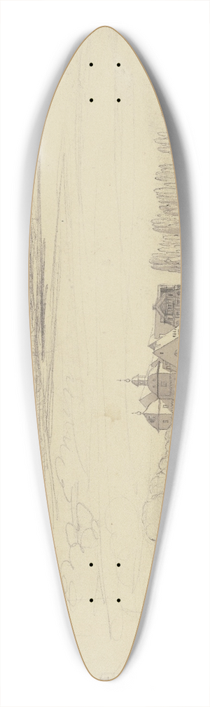 Anton Radl - Bad Ems 39.3 inch art pintail longboard deck Anton Radl - Bad Ems 39.3 inch art pintail longboard deck