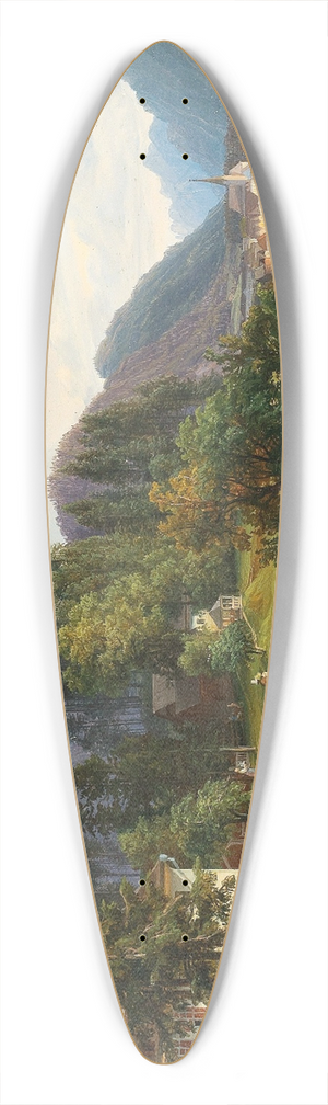 Anton Schiffer - A View Of Bad Ischl 39.3 inch art pintail longboard deck
