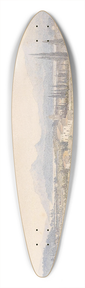 Anton Schranz - Landschaft In Malta 39.3 inch art pintail longboard deck