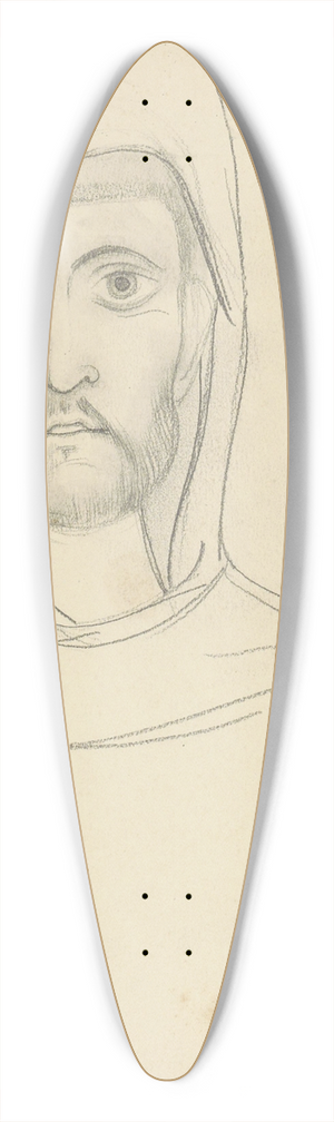Antoon Derkinderen - Christus in een mantel met kap 39.3 inch art pintail longboard deck