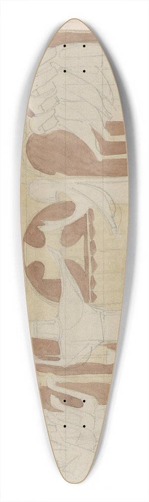 Antoon Derkinderen - De vijf dwaze en de vijf wijze maagden 39.3 inch art pintail longboard deck