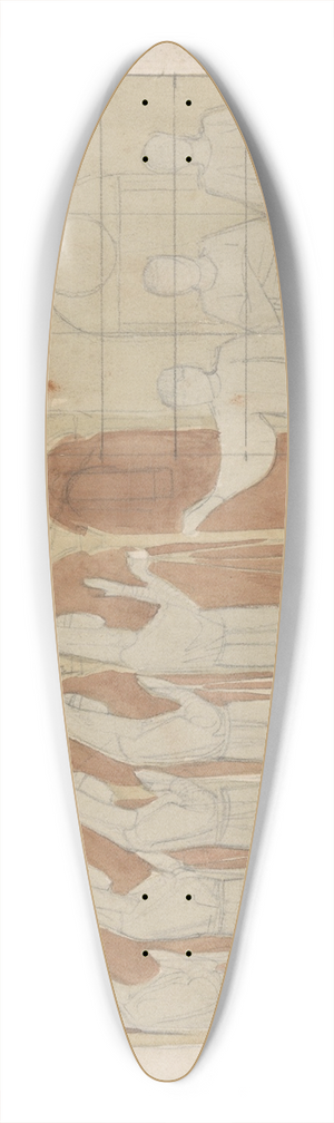 Antoon Derkinderen - De vijf dwaze maagden vragen om olie 39.3 inch art pintail longboard deck