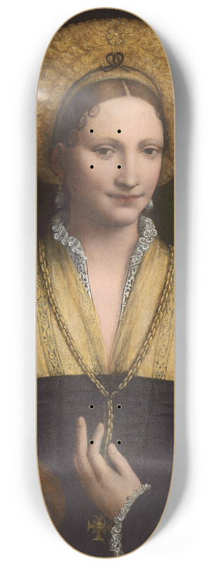Bernardino Luini - Portrait of a Lady 8.25 inch art skate deck