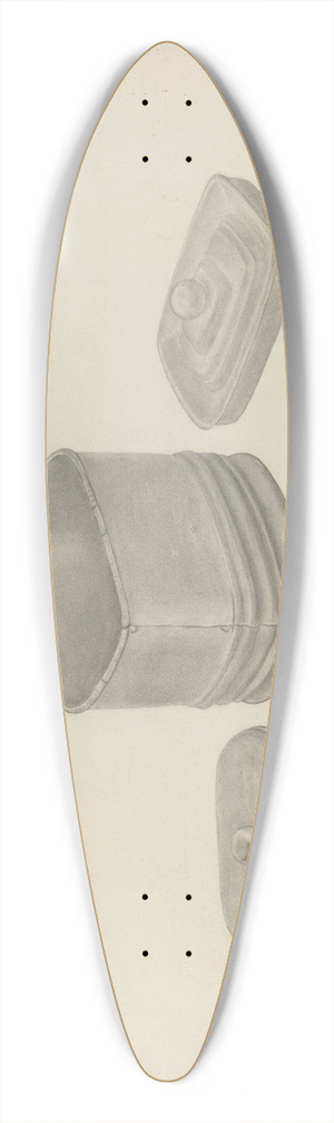 Ardella Watkins - Pewter Tobacco Jar 39.3 inch art pintail longboard deck