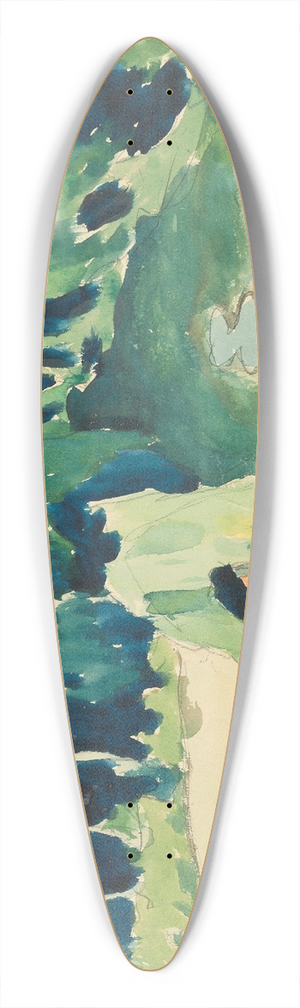Aristarkh Vasilevich Lentulov - BATHERS ON THE SURA 39.3 inch art pintail longboard deck