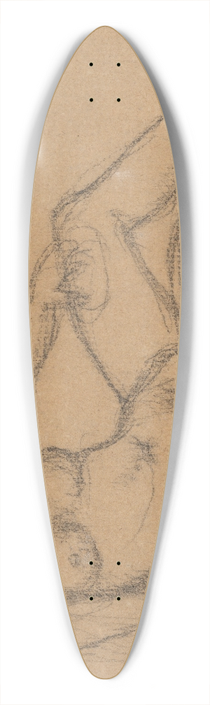 Aristide Maillol - Nu assis 39.3 inch art pintail longboard deck