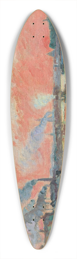 Armand Guillaumin - Confluent de la Seine et de la Marne  Ivry 39.3 inch art pintail longboard deck