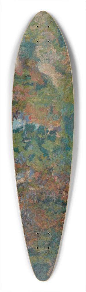 Armand Guillaumin - La Promenade (Une Rue en Ile-de-France) 39.3 inch art pintail longboard deck