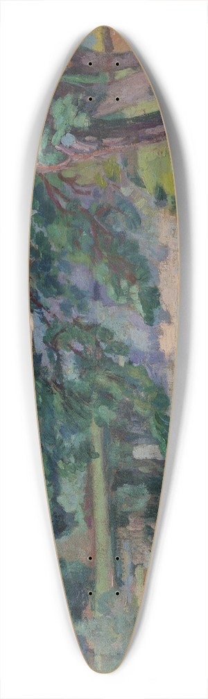 Armand Guillaumin - Le Barrage de Genetin 39.3 inch art pintail longboard deck