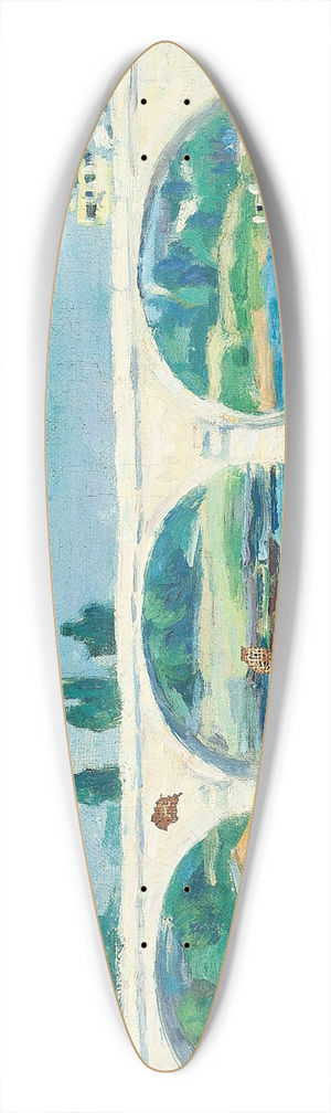 Armand Guillaumin - Le Pont De Charenton, Ile De France 39.3 inch art pintail longboard deck