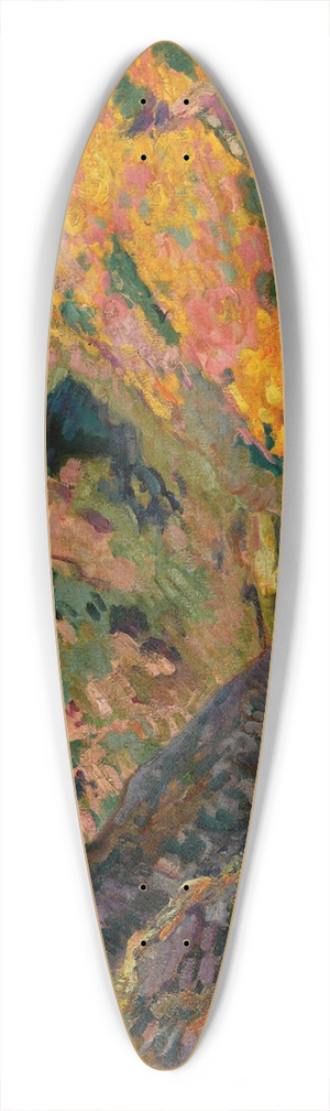 Armand Guillaumin - Les Carolles, Valle de la Lude 39.3 inch art pintail longboard deck