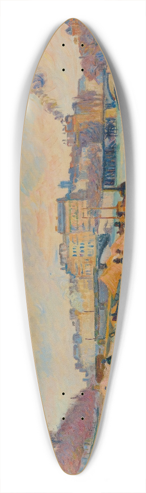Armand Guillaumin - Quai Saint-Bernard, Paris 39.3 inch art pintail longboard deck