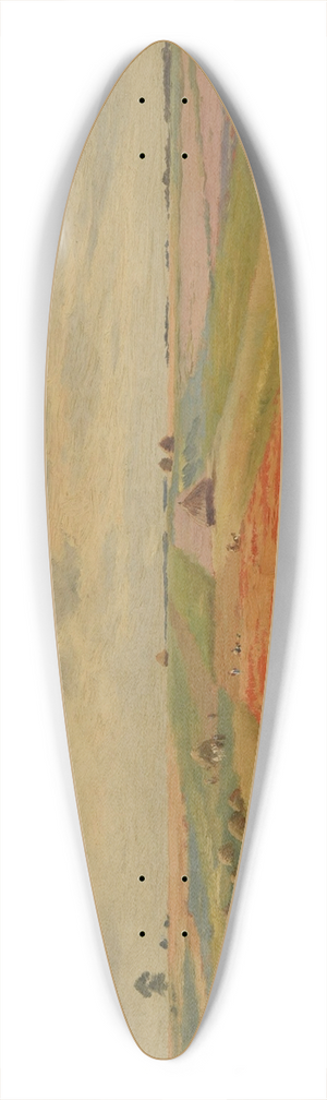 Armand Gury - Champ dorge et de coquelicots  Pontgivart 39.3 inch art pintail longboard deck