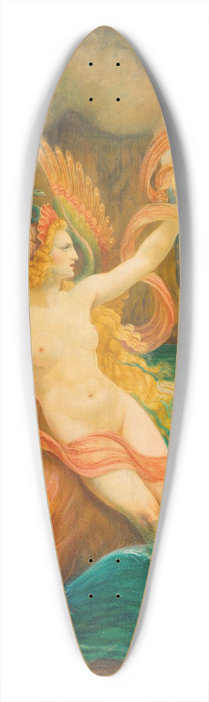 Armand Point - La Sirne 39.3 inch art pintail longboard deck