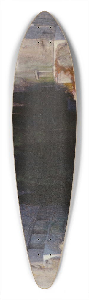 Arnold Bcklin - Die Toteninsel III 39.3 inch art pintail longboard deck