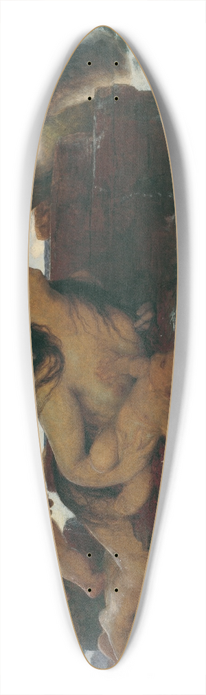 Arnold Bcklin - Meeresidylle 39.3 inch art pintail longboard deck