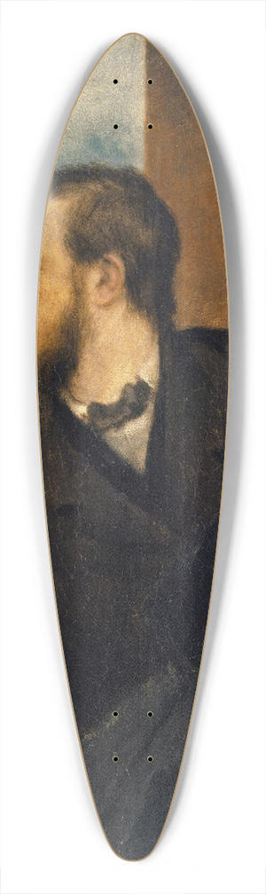 Arnold Bcklin - Self-Portrait 39.3 inch art pintail longboard deck