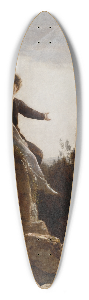 Arnold Bcklin - The Honeymoon 39.3 inch art pintail longboard deck