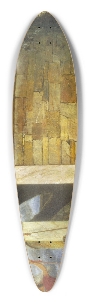 Arnold Bcklin - The Sanctuary of Hercules 39.3 inch art pintail longboard deck