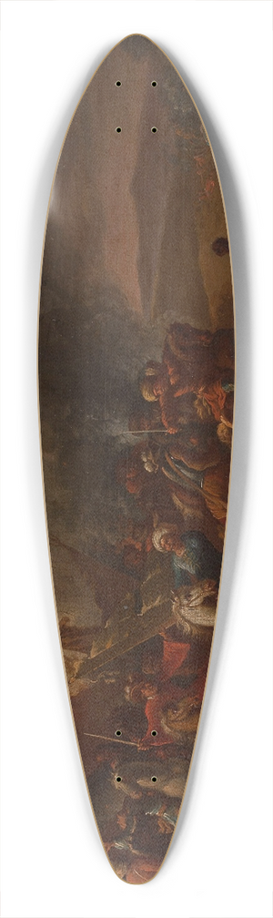 Arnold Frans Rubens - Battle with the Turks 39.3 inch art pintail longboard deck