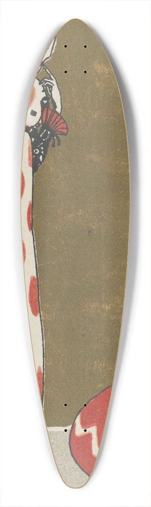 Arnold Nechansky - Happy Easter! (Frohe Ostern!) 39.3 inch art pintail longboard deck