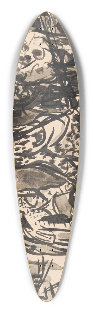 Arnold Peter Weisz-Kubnan - Family 39.3 inch art pintail longboard deck