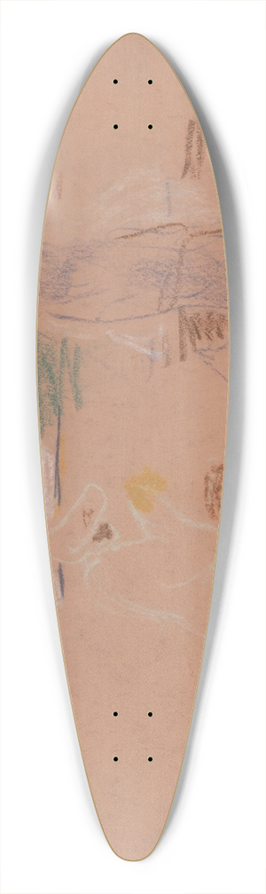 Arnold Peter Weisz-Kubnan - Figural Sketch 39.3 inch art pintail longboard deck