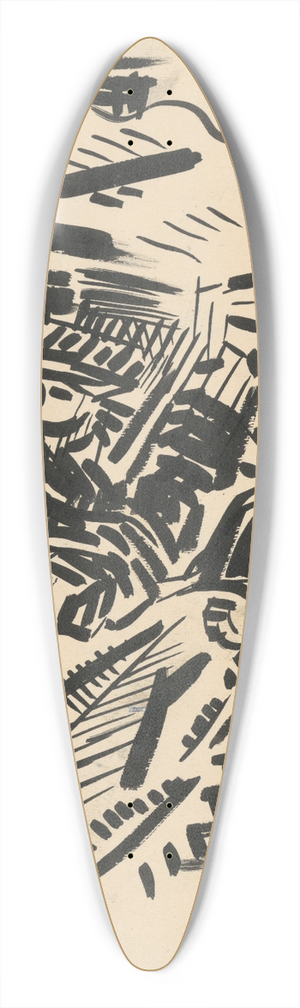 Arnold Peter Weisz-Kubnan - Head of a Man in a Fur-Cap 39.3 inch art pintail longboard deck
