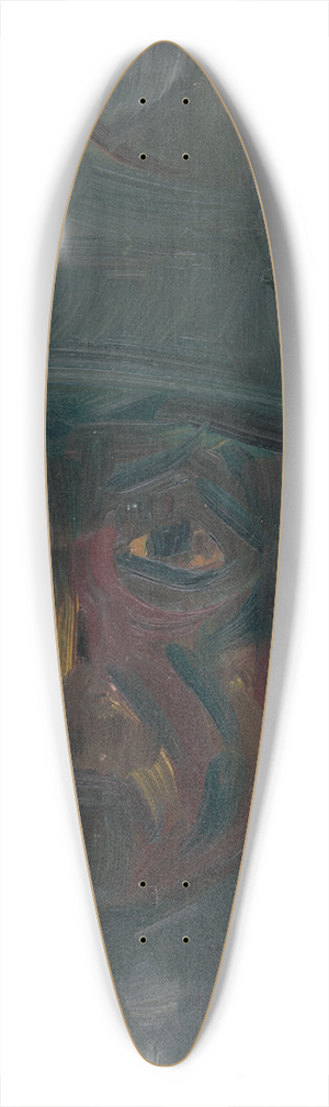Arnold Peter Weisz-Kubnan - Head of a Man in a Hat 39.3 inch art pintail longboard deck