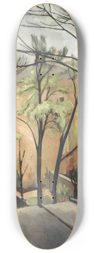 Bernard Meninsky - Hampstead House, rear view 8.25 inch art skate deck