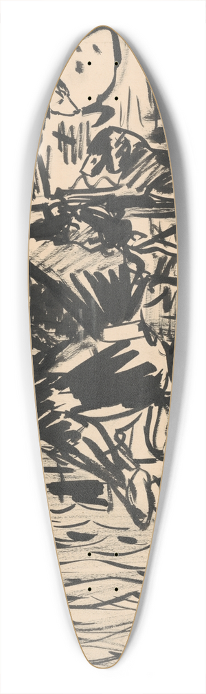Arnold Peter Weisz-Kubnan - Rest 39.3 inch art pintail longboard deck
