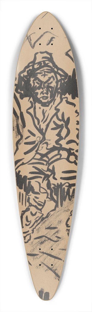 Arnold Peter Weisz-Kubnan - Self-Portrait 39.3 inch art pintail longboard deck