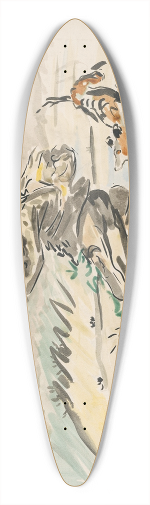Arnold Peter Weisz-Kubnan - Shooting Huntsman 39.3 inch art pintail longboard deck