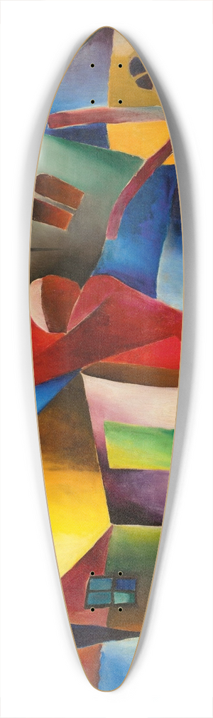 Arnold Topp - Roter Beter 39.3 inch art pintail longboard deck
