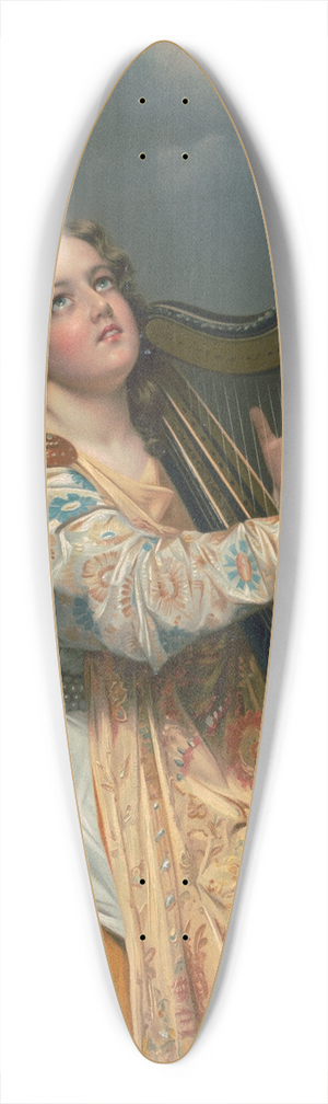 A. Romes - St. Cecelia 39.3 inch art pintail longboard deck