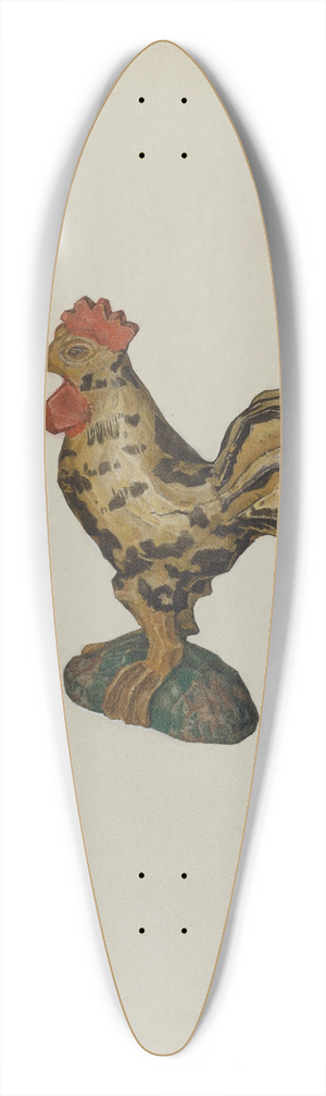Arsen Maralian - Pa. German Rooster Figurine 39.3 inch art pintail longboard deck
